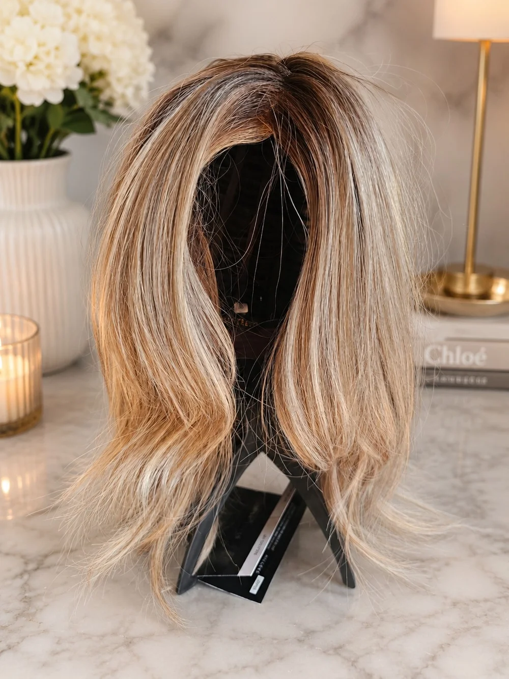 Belle Tress Balance HF British Milktea Wig Pre-Loved Tag Box